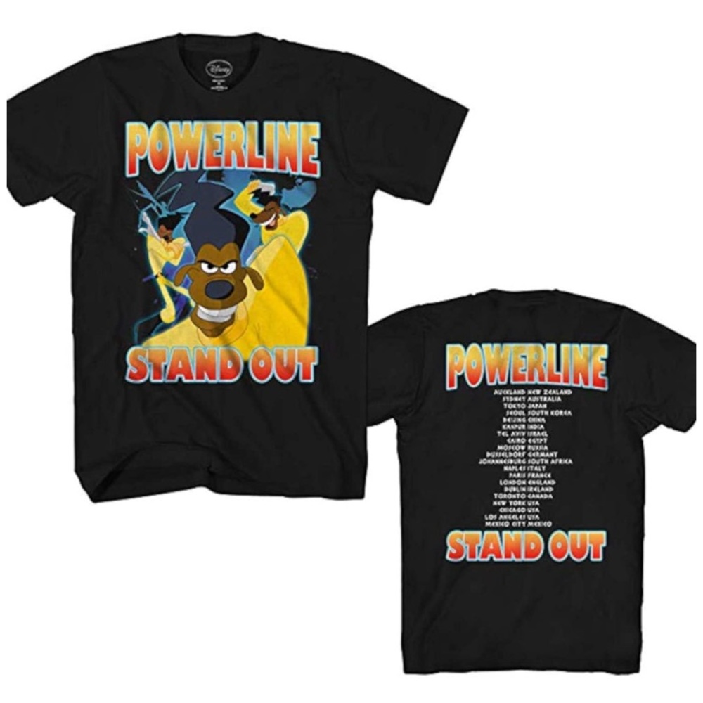 Power line graphic tee